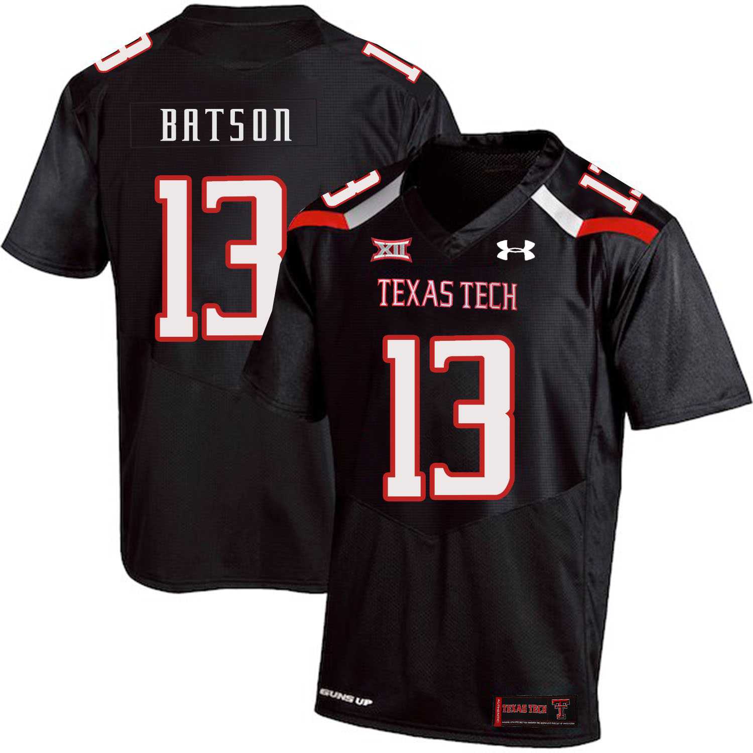Texas Tech Red Raiders #13 Cameron Batson Black College Football Jersey